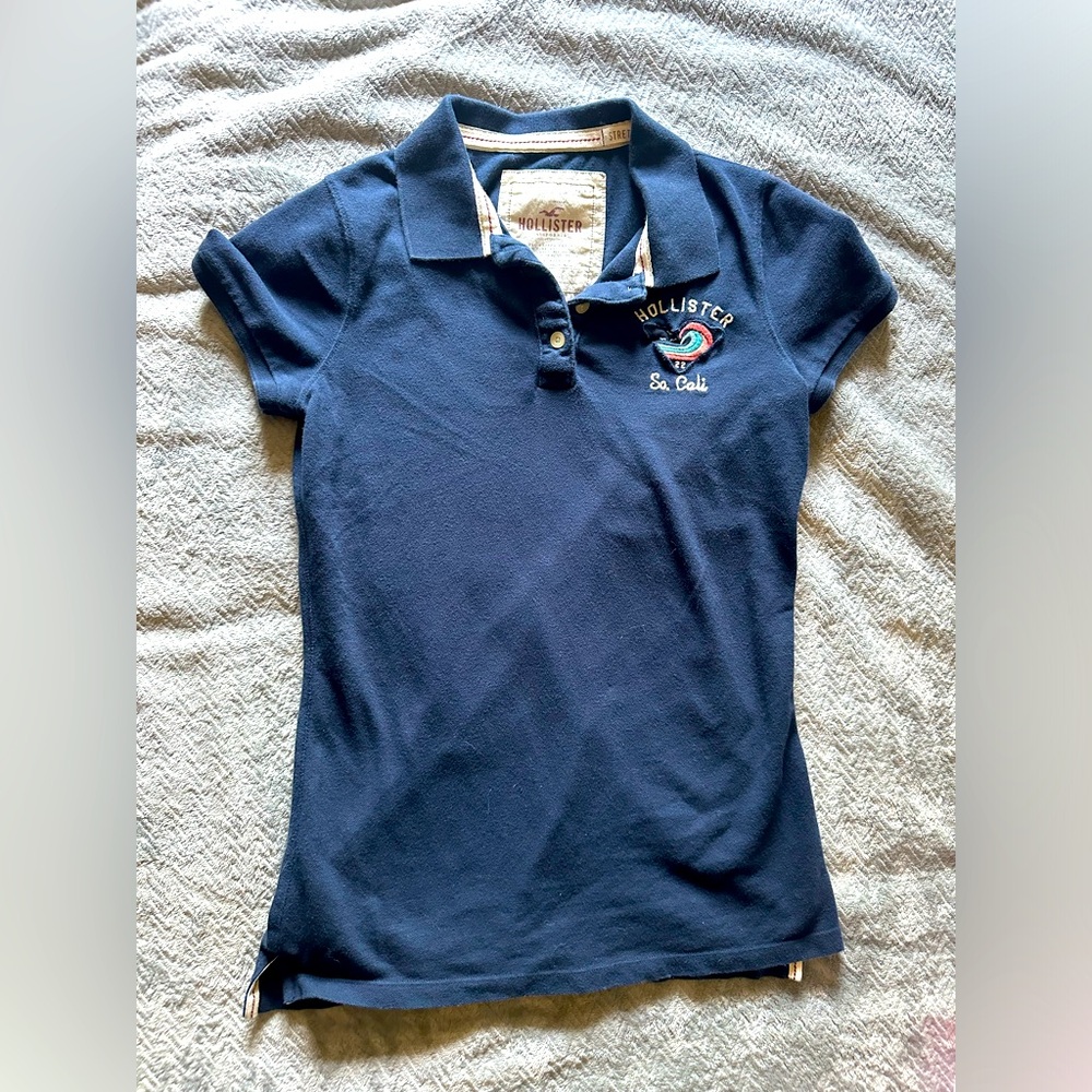 Girls Hollister Polo Shirt - Size M